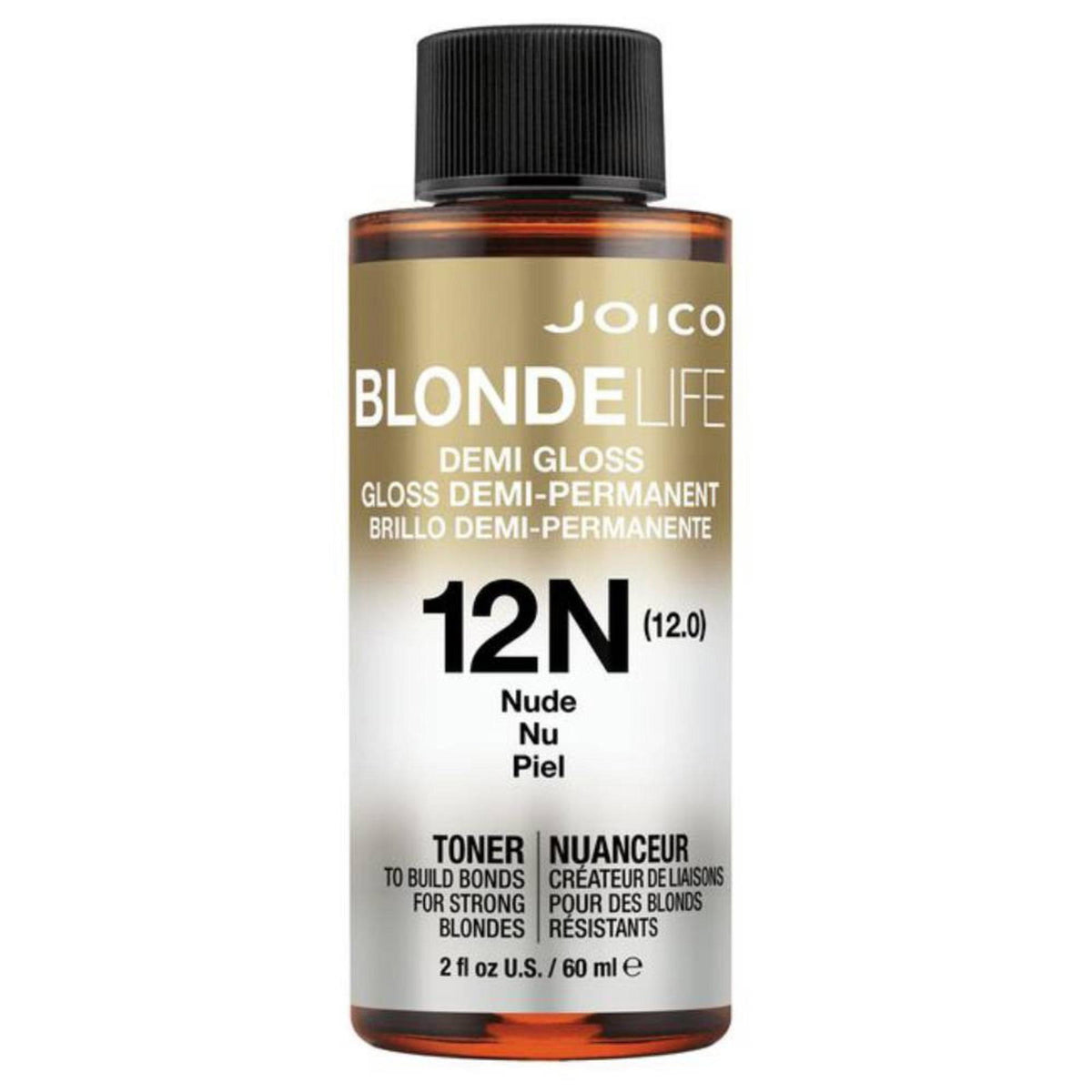 Joico, Blonde Life, Demi-Permanent Hair Dye, 12N Natural Dark Brown, 60 ml